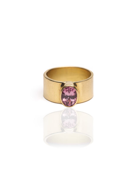 Pink Tourmaline Roxy Ring in 18K Gold