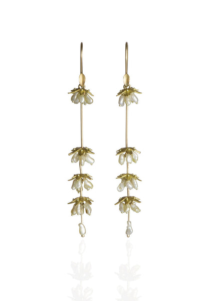 Lavender Earrings in 14K Gold