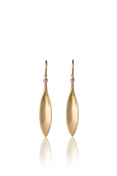 Large Daisy Petal Earrings in 14k Gold